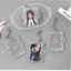 Giá đỡ Photocard 3 inch PYCOU, với đôi cánh thiên thần Phong cách Graffiti Bảo vệ thẻ ảnh Kpop, bền bỉ với móc khóa Giá đỡ huy hiệu ID Acrylic Đồ dùng học tập