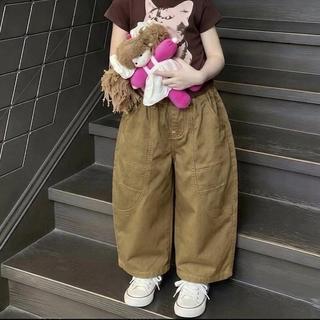 Q43-[tomnaukids] Quần baggy phối cho bé gái size từ 9-36Kg