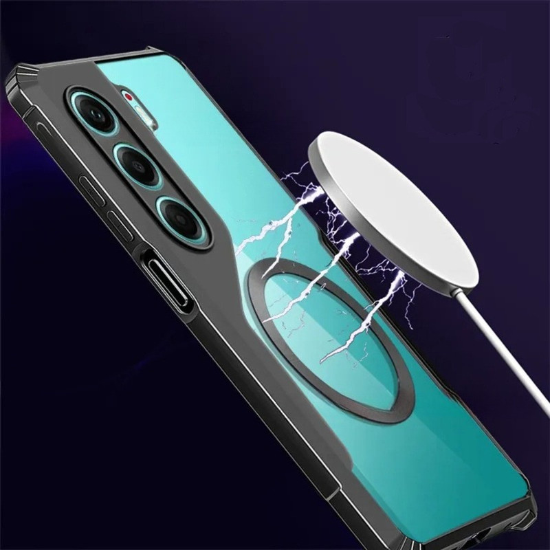 Ốp điện thoại Từ Tính Cho Tecno Camon 50 40 Pro 5G Acrylic Trong Suốt Cao Cho TECNO Camon 50 Ultra Camon50 50Pro 50ultra 40Pro Vỏ Bảo Vệ Chống Sốc