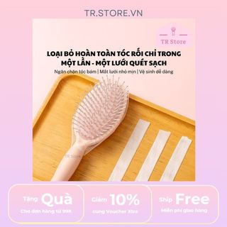 50 Lưới Bọc Lược Vệ Sinh Tóc Thông Minh - Miếng Lưới Lót Giúp Loại Bỏ Tóc Rụng Nhanh Chóng