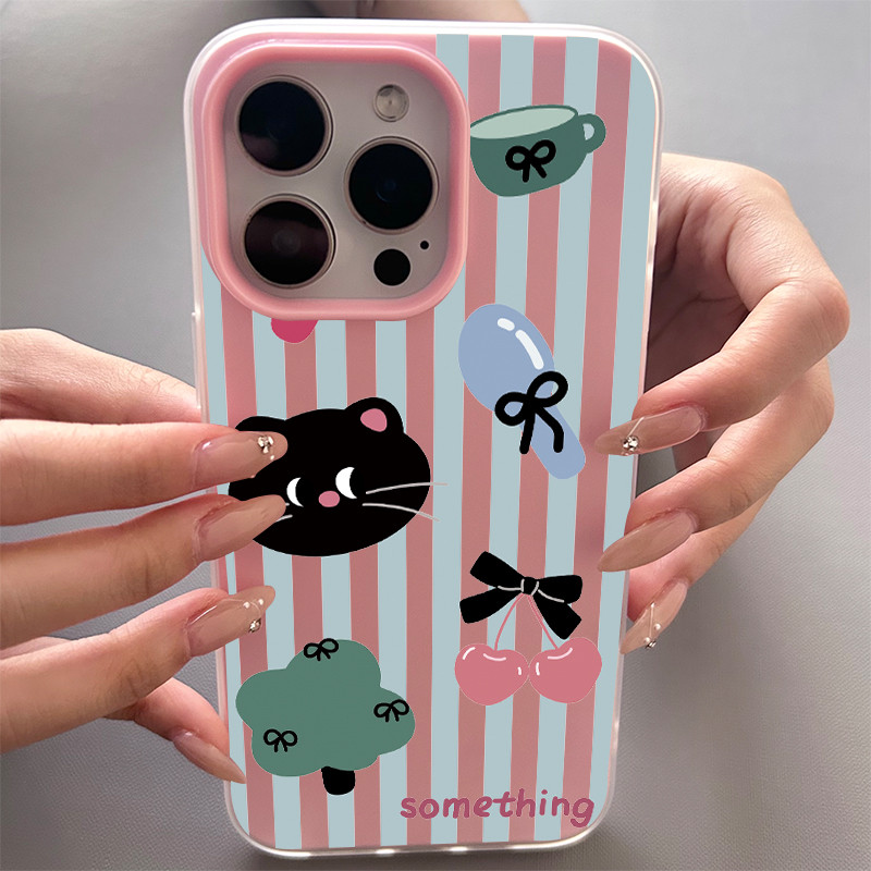 Ốp lưng điện thoại họa tiết ngôi sao đồng tâm cho iPhone 17/16 Pro Max/15/14/13/12/11