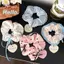 AqToCna 1 Cô Gái Đầu Dây Nơ Dây Buộc Tóc Ruột Lớn Tóc Nữ Scrunchies Phong Cách Hàn Quốc Mũ Tóc Dây AqToCna