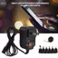 apill Bộ đổi nguồn 12V Đa năng AC sang DC với 6 phích cắm Nguồn điện áp có thể điều chỉnh 12W 1.2A Đầu ra 100-240V.(Phích cắm Mỹ)