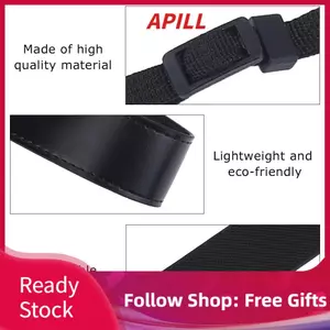 apill Vipxyc Đa Năng Có Thể Điều Chỉnh Da PU Camera Đeo Vai Dây Đeo Cổ Thắt Lưng Phụ Kiện Chụp Ảnh 27.5 ×1.2in (12-Đen)