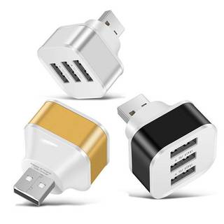 Bộ mở rộng sạc USB trên ô tô JINHF 2.0 Bộ chia USB mở rộng 3 cổng có đèn báo cắm và chạy 3 trong 1 cho điện thoại thông minh Hub HOT