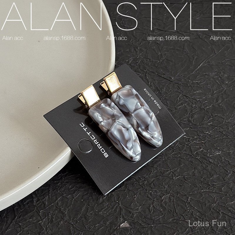 Alan Phong Cách Mới Acetate Chất Liệu Tóc Làm Dày Bộ Thời Trang Đơn Giản Nổ Tidy-up Kẹp Phụ Kiện Tóc