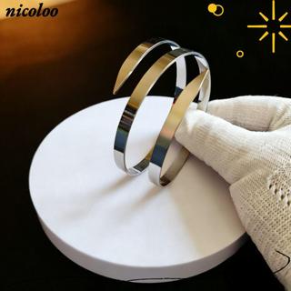Vòng tay NICOLOO Kaguya, Vòng tay mở đa năng bằng thép không gỉ, Vòng đeo tay quyến rũ bạc có thể điều chỉnh thời trang Công chúa vũ trụ Kaguya