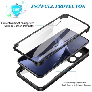 Dành Cho Xiaomi17T Pro 5G 360 Bảo Vệ Toàn Diện Ốp lưng Xiaomi 17T Pro 17TPro 1 7 17 T Pro Xiaomi17 T Xiaomi17TPro Vỏ Đôi Trong Suốt Silicon Mềm TPU Ốp Lưng Chống Sốc
