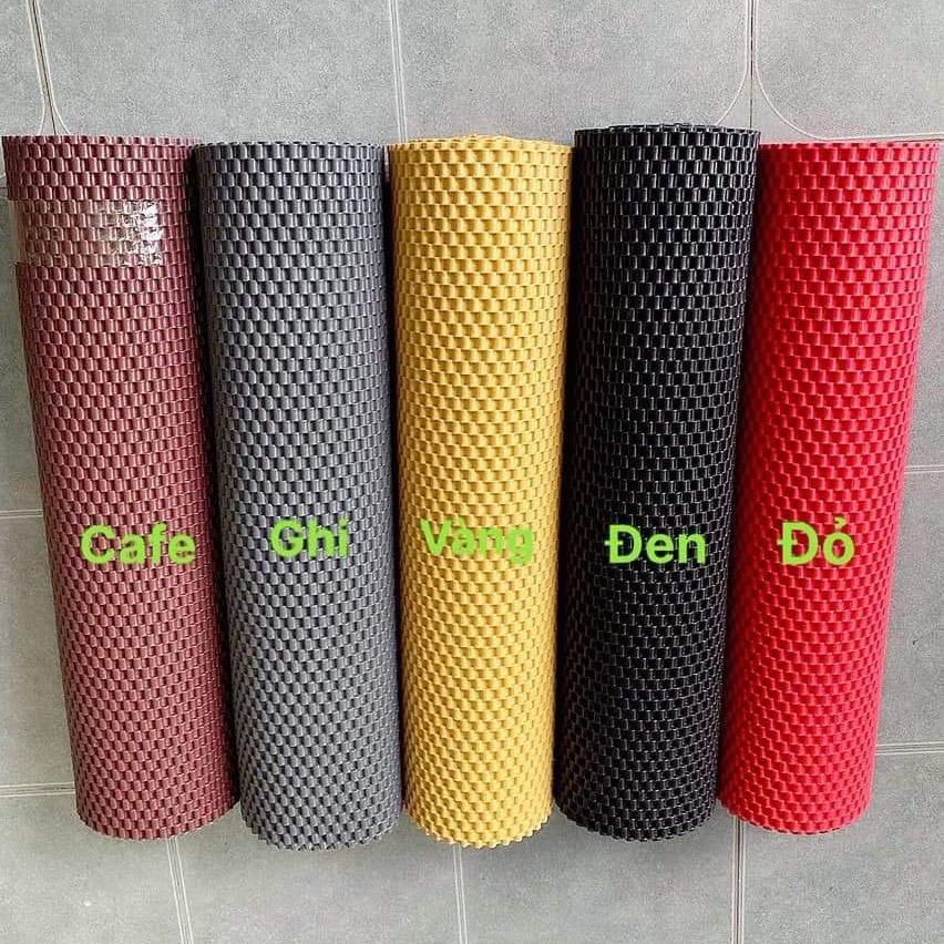 [75cm x 60cm] Thảm lót sàn ô tô vân 3D màu trơn kích thước 75cm x 60cm và 1m x 0.6m Phụ Tùng Cao Su