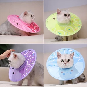 Cổ phục hồi mèo Mya Nhẹ mềm mại và có thể điều chỉnh cho mèo con và chó con sau khi phẫu thuật để ngăn ngừa liếm