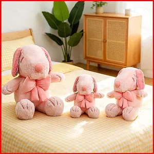 BH2 Snoopy Plushie Dễ Thương Hồng Sakura Hoạt Hình Cotton Đồng Hành Búp Bê Gối Mềm HB2