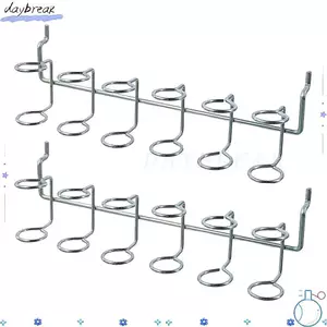 Móc treo bảng chữ cái DAYBREAK, Móc treo sáu vòng bằng thép cán nguội màu bạc, Giá đỡ đa dụng cụ