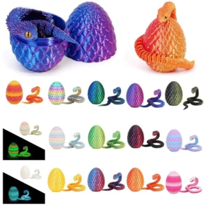 Đồ chơi rắn có thể uốn cong in hình Gradient 3D màu sắc, Gói trứng rồng Quà tặng sưu tập mới lạ