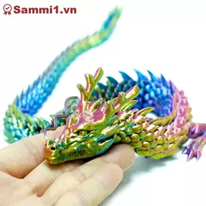 ZK 3D In Hình Rồng Trung Quốc Di Chuyển Khớp Trang Trí Sưu Tập Đồ Chơi VN