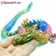 ZK 3D In Hình Rồng Trung Quốc Di Chuyển Khớp Trang Trí Sưu Tập Đồ Chơi VN