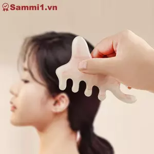 Lược Massage kinh tuyến cơ thể năm cánh bằng nhựa ZK để tuần hoàn máu & chống tĩnh điện VN