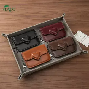 Ví Mini hình trái tim Springevenstar Nhiều ngăn để lưu trữ thẻ hiệu quả Springevenstar