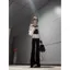 Phù Hợp Với Nữ Mùa Xuân 2026 Phong Cách Mới Phong Cách Hàn Quốc Hot Girl Thiết Kế Cảm Giác Giả Hai Mảnh Trên Eo Cao Quần Ống Rộng Bộ Đồ Hai Mảnh