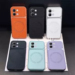 Ốp YJD Cho Infinix Note Edge TPU Họa Tiết Da Trơn Thu Hút Từ Tính Vỏ Điện Thoại Chống Rơi