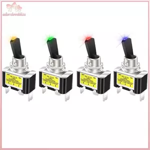 THÊM 1 CÁI 30A 12V LED Chuyển Đổi Công Tắc Bật Lửa Chuyển Đổi Roer Switch SPST ON Off 2 Vị Trí 3Pin Cho Ô Tô Ô Tô Máy Bay BSS