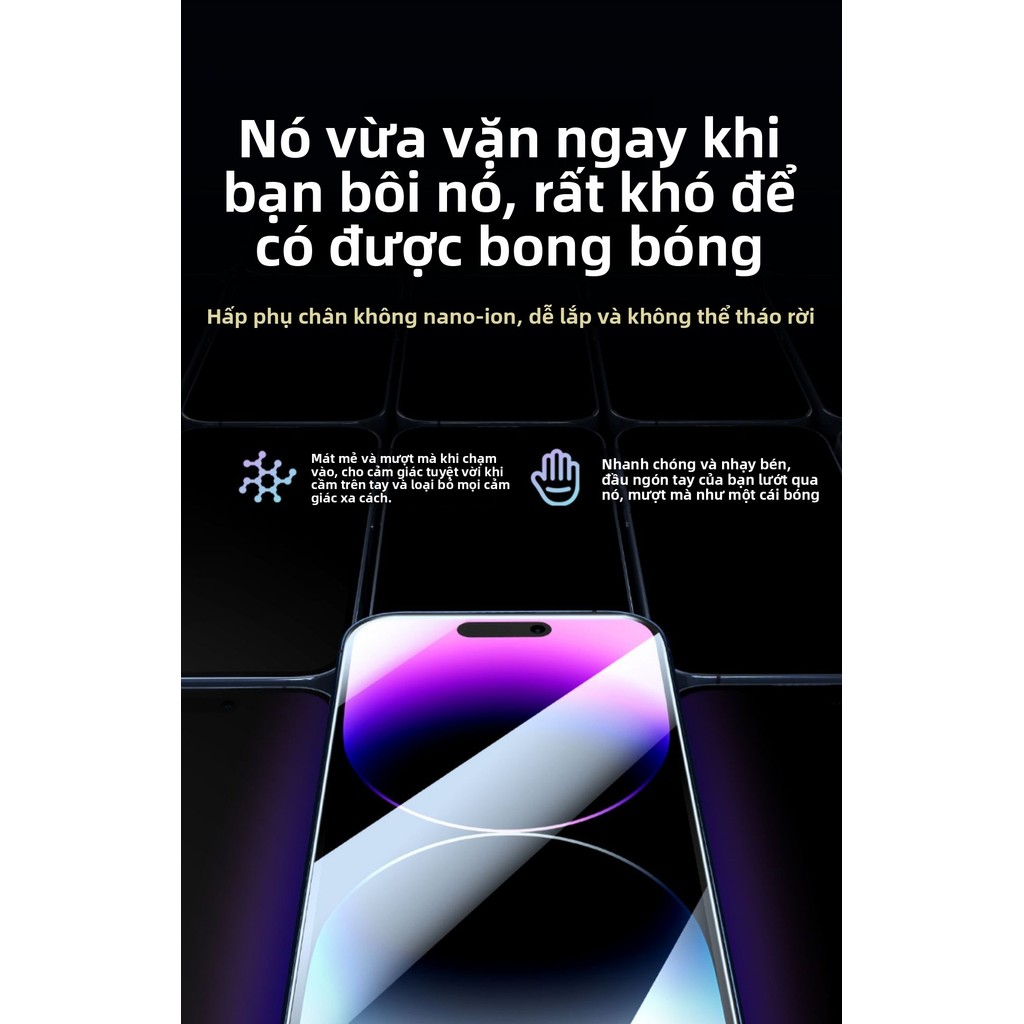 Thích Hợp Cho Apple 15promax Phim Cường Lực 16 Full Màn Hình 14plus Phim Riêng Tư 13 Chống Ánh Sáng Xanh 12 Phim Điện Thoại Di Động 11XR