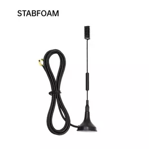 Ăng-ten STABFOAM LoRa, Ăng-ten lưỡng cực nửa sóng Dbi Gain, Tần số 433 MHz đế từ tính với Ăng-ten cốc hút cho mô-đun không dây