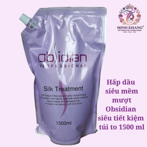 Hấp dầu dưỡng tóc siêu mềm mượt Obsidian Silk Treatment 1500ml ( dạng túi) [ MK ]