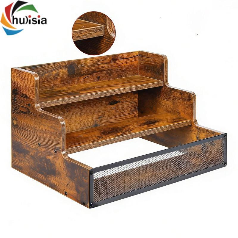 Kệ quầy Bar cổ điển để sắp xếp xi-rô cà phê, rượu whisky và các loại tinh thần khác