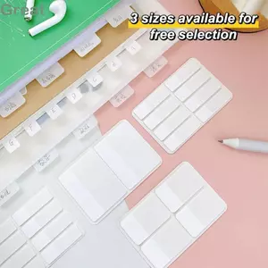 Nhãn dán nhãn 40 / 80 / 160 CÁI TUYỆT VỜI, Nhãn dán chỉ mục mờ trong suốt, Nhãn dán phân loại màu trắng nguyên chất chất chất lượng cao Quà tặng