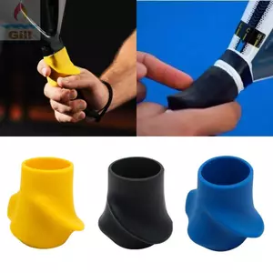 GILL Peak Vợt Grip Correction Device, Comfort Silicone Tennis Vợt Grip Corr, 3 màu có sẵn Dụng cụ thực hành xoay tennis chống trượt di động dành cho nam nữ