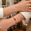 1 / 2 / 4 Chiếc - Vòng Tay Màu Đỏ May Mắn Có Thể Điều Chỉnh Dệt Tay Đan Hình Trái Tim Dây Đỏ Vòng Tay Đơn Giản Cho Nam Nữ Cặp Đôi Người Bạn Thân Nhất Quà Tặng
