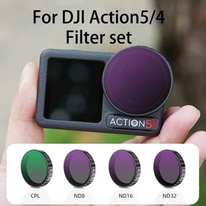 DJI Osmo Action 5Pro / Action 3 / 4 Action 6 Bộ lọc CPL ND 8 16 32 64 UV Black Bộ lọc từ tính khuếch tán mềm màu đen Dễ dàng cài đặt