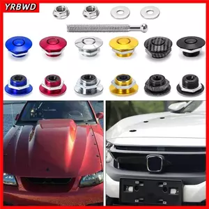 YRBWD 1 Cái Nút Nhấn, Bộ Thân Xe Nhôm Cản Trước Hood Pin, Phụ Kiện Ô Tô Đa Năng Chốt Kẹp Phát Hành Nhanh Động Cơ Bonnet Khóa
