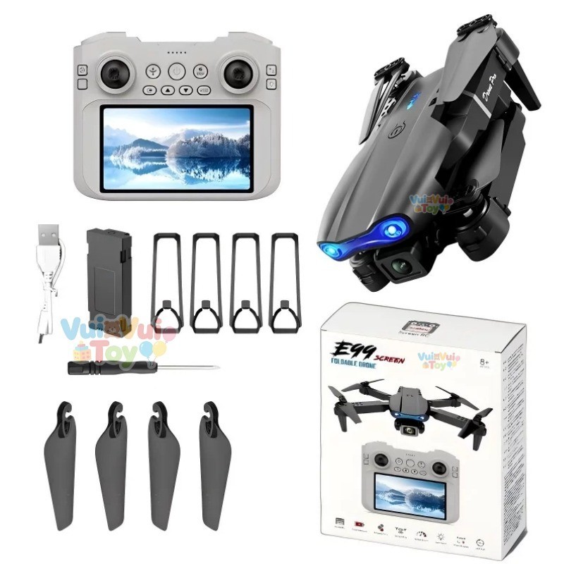 E99 – Máy bay không người lái điều khiển từ xa gập gọn 4K camera kép quay phim trên không