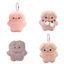 < Pluscloth > Móc khóa sang trọng hình heo con màu hồng dễ thương với vòng cổ khăn quàng cổ – Ba lô nhồi bông quyến rũ hoạt hình mềm mại Trang trí treo Quà tặng cặp đôi hoàn hảo cho trẻ em và thanh thiếu niên Lợn cho Backpac