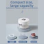 {WELV}Retainer Mouth Guard Soak Container Box, Denture Bath Case with Strainer Basket