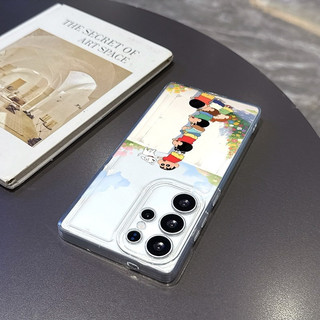 Phim hoạt hình hoạt hình Jenga Shin-Chan Thích hợp cho Samsung A225G S26ULTRA A14 A555G S23FE A05 A355G S25ULTRA A545G Vỏ mềm silicon trong suốt