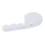 OUSXA 1 Chiếc Vải Ren Ruy Băng, Màu Be & Trắng & Đen 20 Mét Chiều Dài Ren Cotton Viền, Cổ Điển 2cm Chiều Rộng Sòe Ren Cạnh Để Trang Trí Rèm