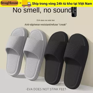 Dép Dày SNUGHOUSE, Giày Đi Biển EVA Unisex, Dép Phòng Tắm Đế Mềm Chống Trơn Trượt