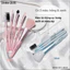 Bộ Cọ Trang Điểm SIVANNA COLORS 5 Cây Cao Cấp Lông Mềm Mịn Không Rụng Cọ Mắt Má Hồng Môi & Chân Mày Makeup BR01