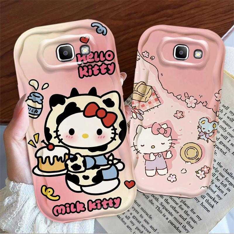 Thích Hợp Cho Samsung J7 Prime ON7 2016 Bảo Vệ 3D TPU Mềm Hoạt Hình Kitty Nữ Vỏ Điện Thoại Chống Sốc