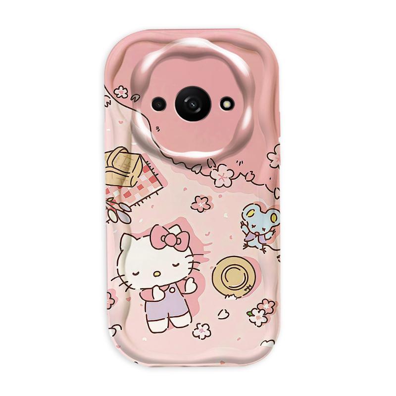 Thích hợp cho Redmi A3 / POCO C61 4G 3D Girls Soft TPU Cartoon Kitty Female Vỏ điện thoại chống sốc