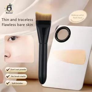 Bàn chải nền hình lưỡi liềm siêu mỏng Bàn chải đường viền mặt Bảng màu Hỗn hợp Kem nền Cọ trang điểm Bộ dụng cụ bảng màu Mới