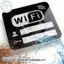 PUSKY Acrylic Mirror WiFi Sign Dễ dàng cài đặt DIY cho quán cà phê và nhà hàng với phong cách viết tay VN