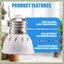 E27 80 Đèn Led trồng cây Đèn Led Bóng đèn tăng trưởng toàn phổ Đèn trồng cây Phyto cho cây thủy canh trong nhà