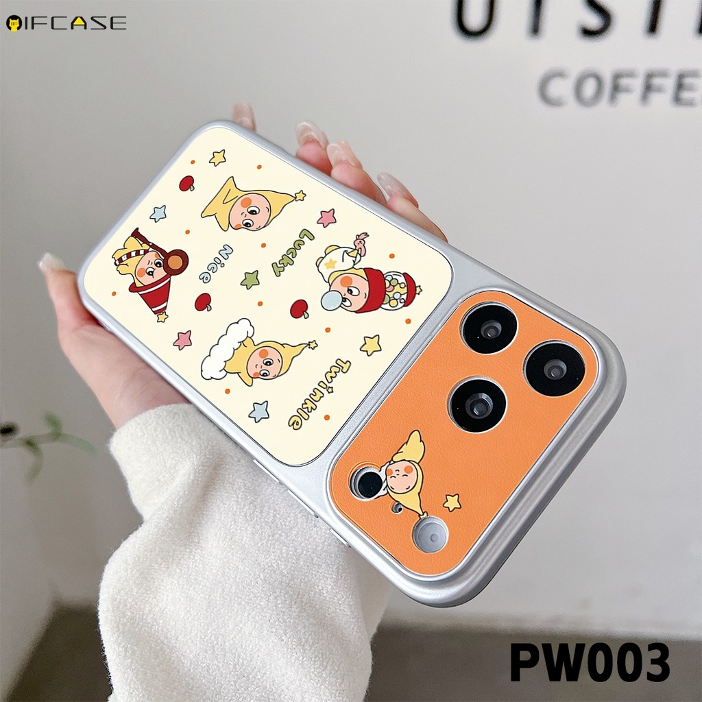 Dành Cho Tecno Spark 50 40 40C 30C 20 20C 10 10C Pro Plus 9 8C 6 Go 3 2 2S 1S 2025 2024 5G Ốp Điện Thoại Da PU Dễ Thương Màu Vàng Lấp Lánh Ngôi Sao Người Chấm Bi Hoạt Hình Vỏ Mềm