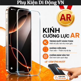 Kính cường lực iPhone full màn trong suốt không viền HD chống trầy chống vân tay cho iPhone 17 16 15 14 13 12 11 Pro Max