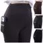 Quần legging nữ DELMER có túi, Quần Capri nữ chạy bộ eo cao, Quần nâng mông mềm Kiểm soát bụng Giảm béo Định hình Tập thể dục