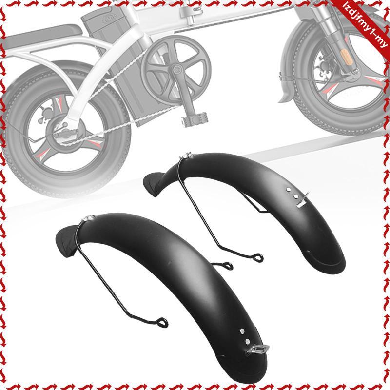 Leipupa 14inch Gấp Xe Đạp Fender Chắc Chắn Di Động Trước & Sau Mudflap Thay Thế Dễ Dàng Lắp Đặt Bánh Xe Bảo Vệ Xe Đạp Chắn Bùn