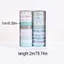 Bộ băng Washi BEABOUT, 20 cuộn Băng Washi dài 2m rộng 10mm, Hoa văn trái cây đầy màu sắc Băng che mặt họa tiết thực vật để lưu niệm